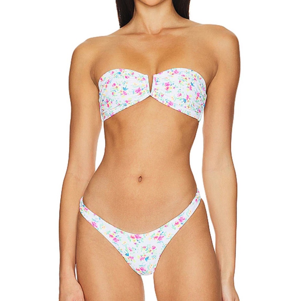 NEW Kulani Kini Bandeau Bikini Top Medium and B bottoms large NWT!